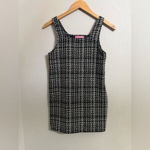 Say What? Tweed Sleeveless Dress Girls Size 10/12 Gold Metallic NWT